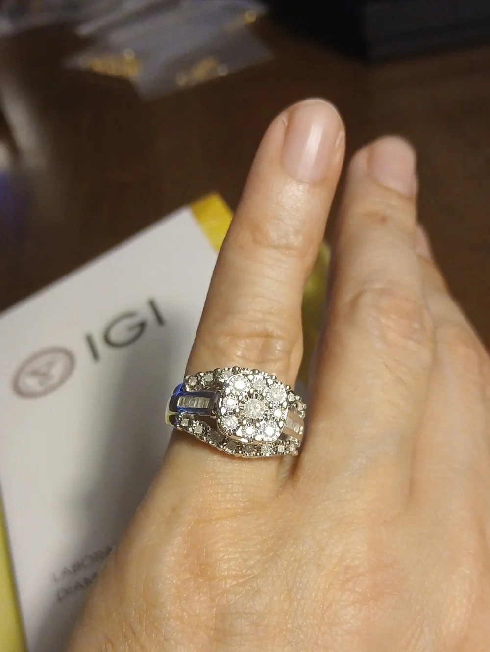 925 Mined Diamond Ring - Picture 5 of 8